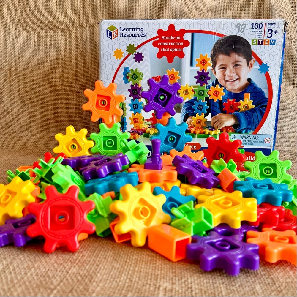 LEARNING RESOURCES Gears Deluxe Building Set STEM Ages 3+